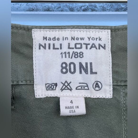 NILI LOTAN Cropped Military Pant in Camo size 4 - Picture 11 of 17